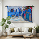 Pittoresk pleintje met blauwe huizen in Chefchaouen