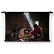 Authentiek tafereel brood bakken