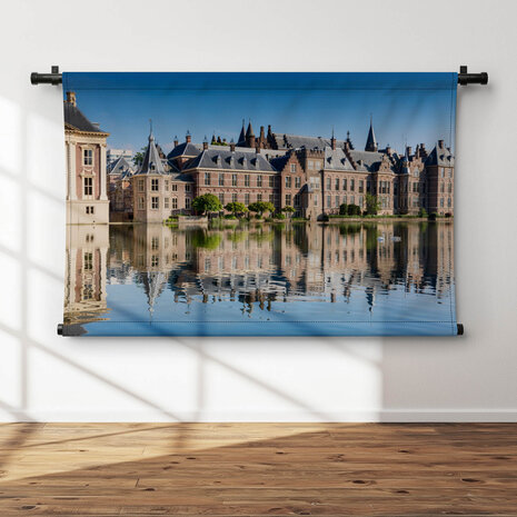 Statige gebouwen rondom Hofvijver