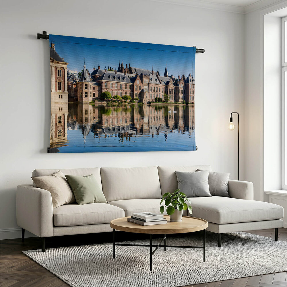 Statige gebouwen rondom Hofvijver