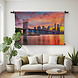 Lower Manhattan skyline met de Brooklyn Bridge