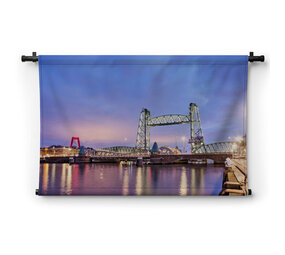 Kleurrijke De Hef brug van Rotterdam