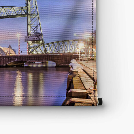 Kleurrijke De Hef brug van Rotterdam