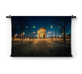 Stilte van de nacht bij Arc de Triomphe