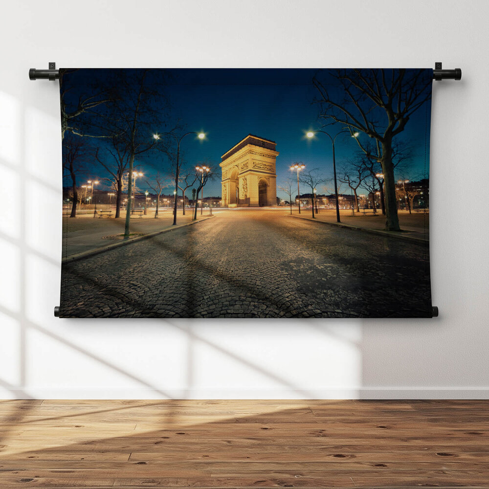 Stilte van de nacht bij Arc de Triomphe