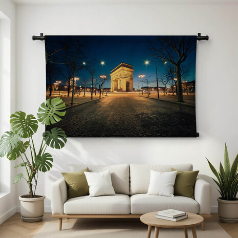 Stilte van de nacht bij Arc de Triomphe