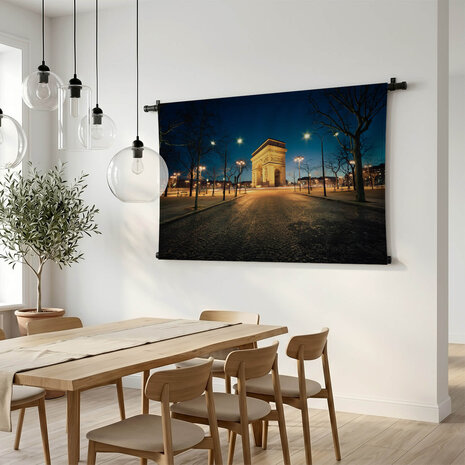Stilte van de nacht bij Arc de Triomphe
