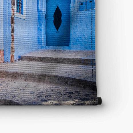 Blauw beschilderde huizen in Chefchaouen