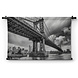 Manhattan Bridge in New York City in zwart-wit