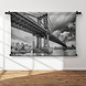 Manhattan Bridge in New York City in zwart-wit