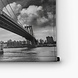 Manhattan Bridge in New York City in zwart-wit
