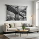 Manhattan Bridge in New York City in zwart-wit