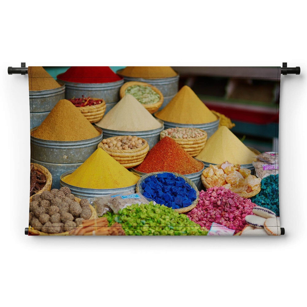 Kleurrijke kruiden van de mediterrane keuken