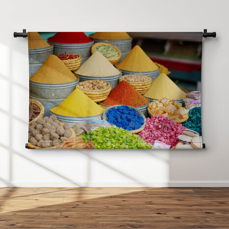 Kleurrijke kruiden van de mediterrane keuken