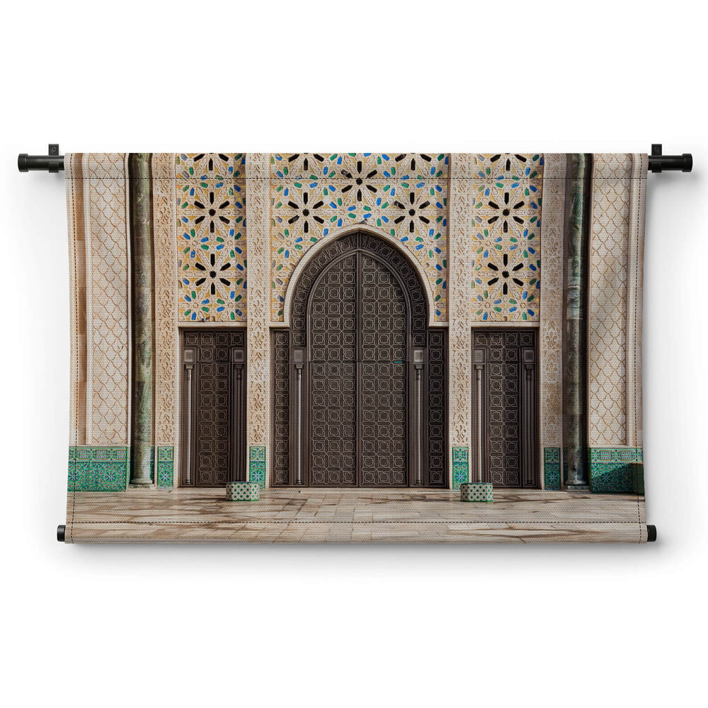 Entree van de Hassan II Moskee