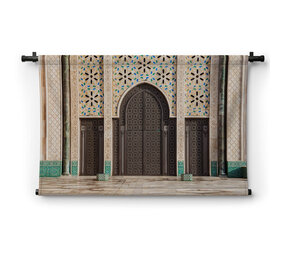 Entree van de Hassan II Moskee