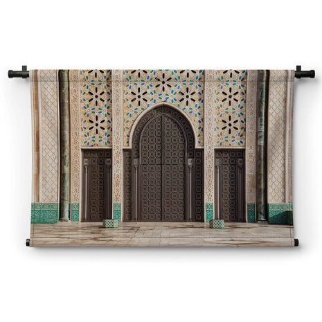 Entree van de Hassan II Moskee