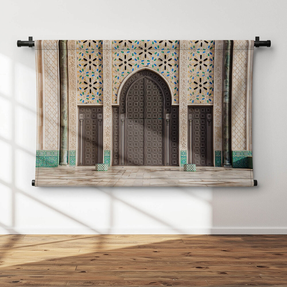 Entree van de Hassan II Moskee