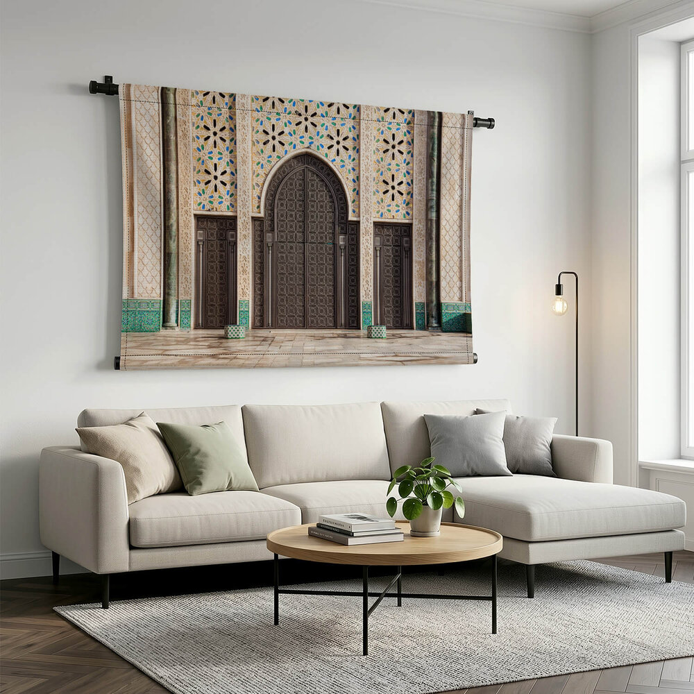Entree van de Hassan II Moskee
