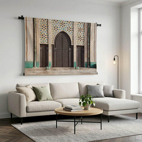 Entree van de Hassan II Moskee