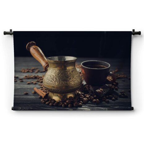 Turkse koffie met geroosterde bonen
