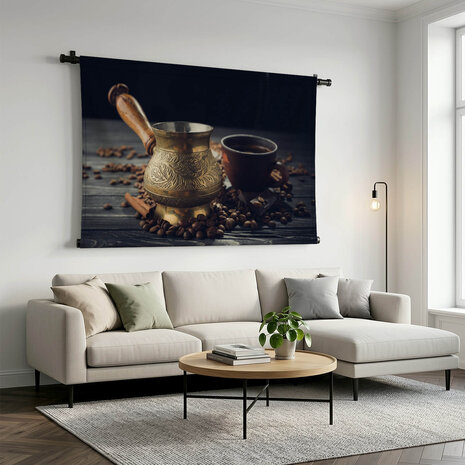 Turkse koffie met geroosterde bonen