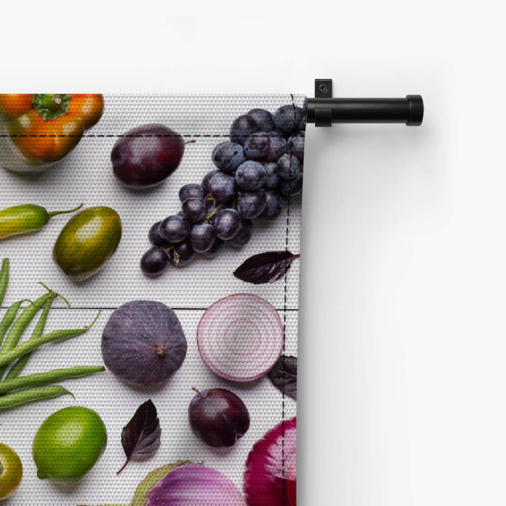 Samenstelling van fruit en groenten in regenboogkleuren