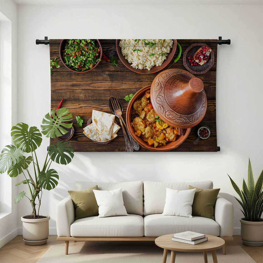 Traditioneel tajine gerecht