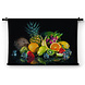 Stilleven van fruit reflecterend in water