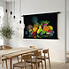 Stilleven van fruit reflecterend in water