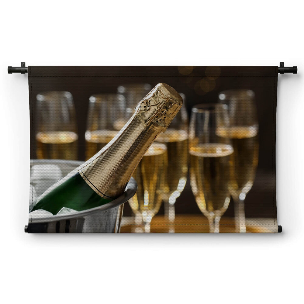 Proosten met champagne