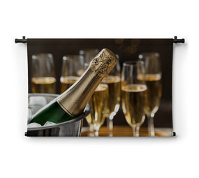 Proosten met champagne
