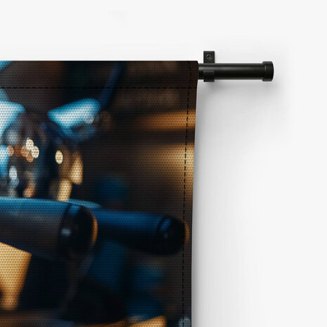 Detail espressomachine met piston