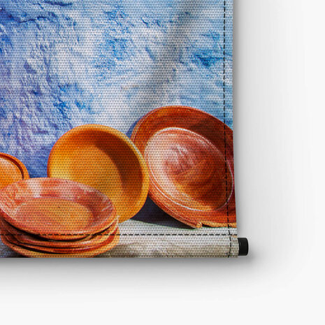 Decoratieve tajines op een markt in Chefchaouen