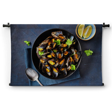 Mosselen om zo uit de schaal te eten