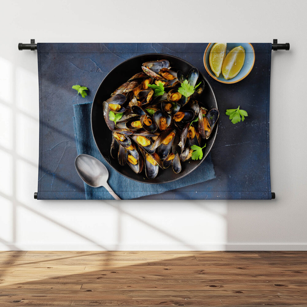 Mosselen om zo uit de schaal te eten