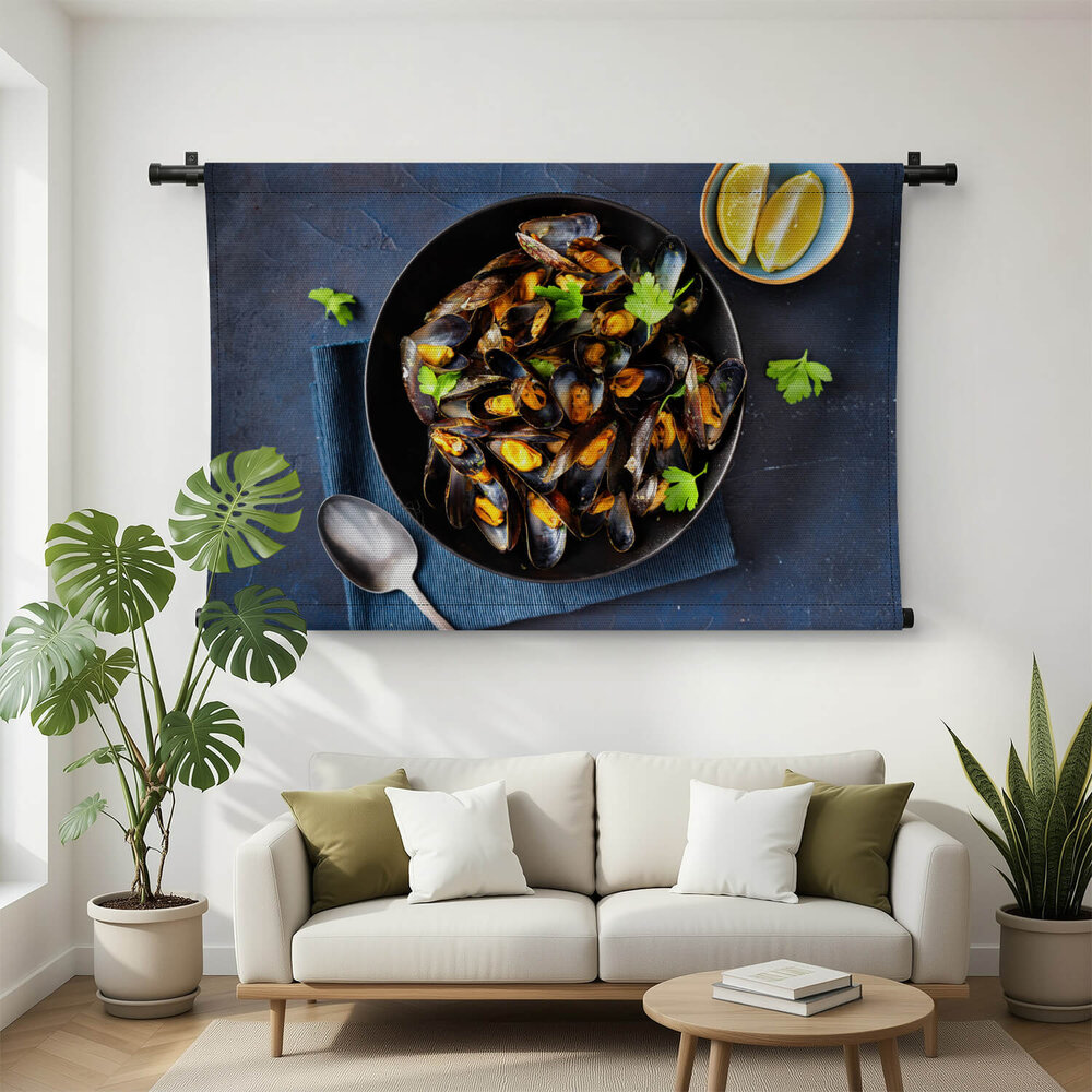 Mosselen om zo uit de schaal te eten