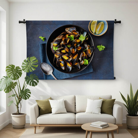 Mosselen om zo uit de schaal te eten