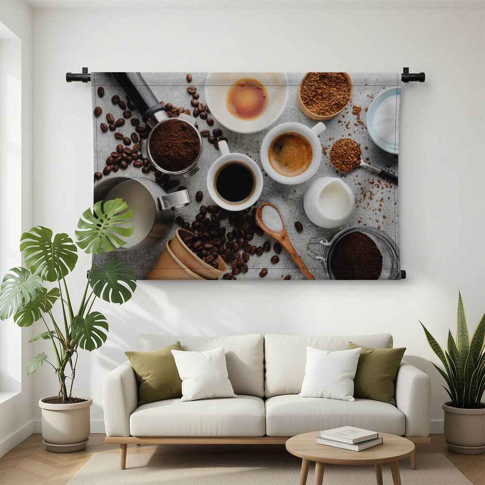 Sfeervolle koffie collage
