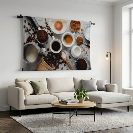 Sfeervolle koffie collage
