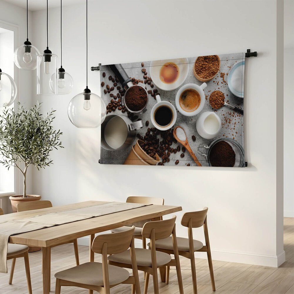Sfeervolle koffie collage