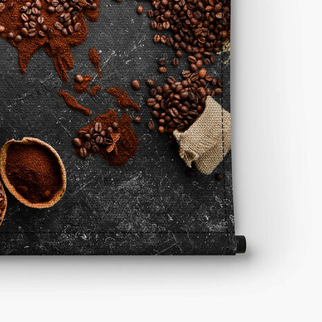 Wereldkaart van koffie