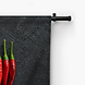 Rode hete chili pepers op een rij