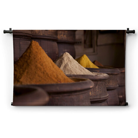 Kruidenstapel in de straatwinkel van Marrakesh