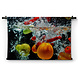 Fruit splash in het water