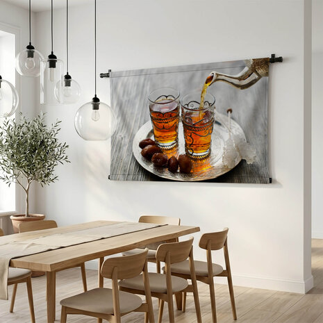 Traditionele Arabische thee met dadels