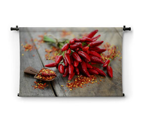Chilipepers van dichtbij