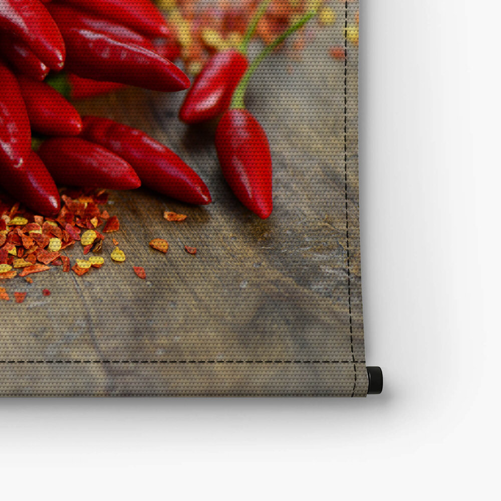 Chilipepers van dichtbij