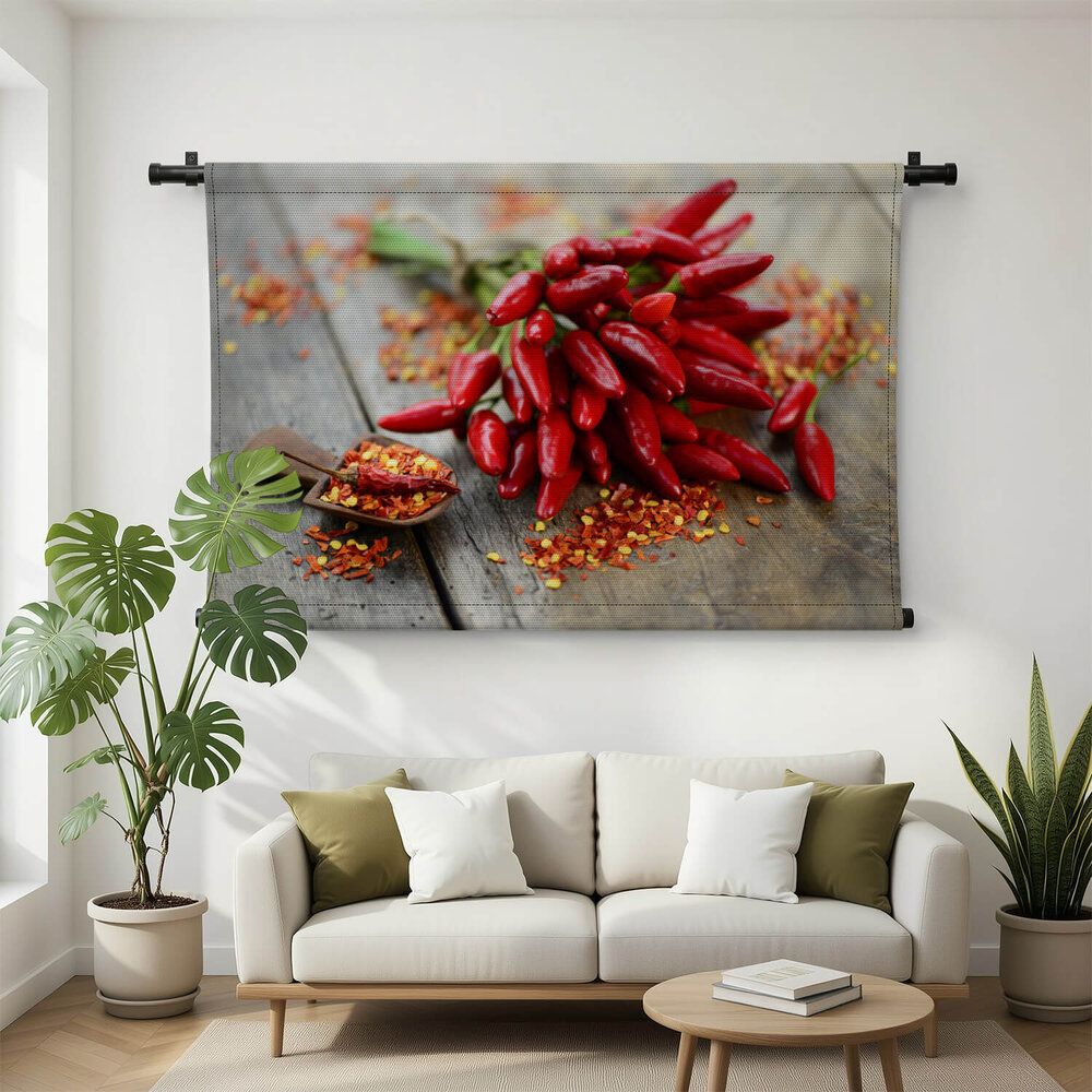 Chilipepers van dichtbij