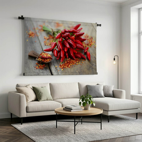 Chilipepers van dichtbij